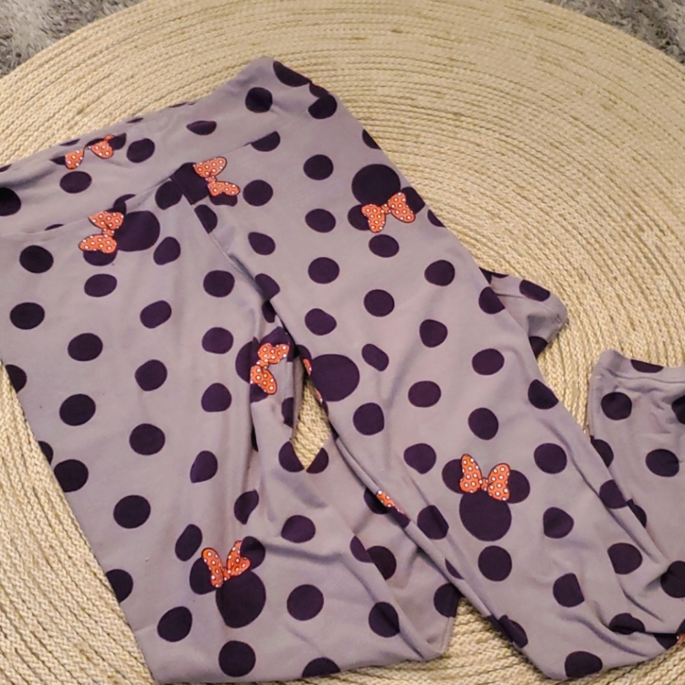 LuloRoe Disney Minnie Mouse polka dot leggings